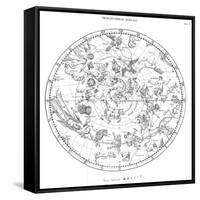 Northern Celestial Map-Science, Industry and Business Library-Framed Stretched Canvas