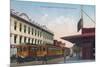 Northern Electric Rail Depot - Sacramento, CA-Lantern Press-Mounted Art Print