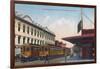 Northern Electric Rail Depot - Sacramento, CA-Lantern Press-Framed Art Print