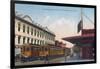 Northern Electric Rail Depot - Sacramento, CA-Lantern Press-Framed Art Print