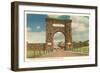 Northern Entrance Arch, Yellowstone National Park-null-Framed Art Print