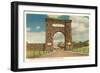 Northern Entrance Arch, Yellowstone National Park-null-Framed Art Print