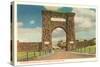 Northern Entrance Arch, Yellowstone National Park-null-Stretched Canvas