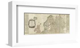 Northern Europe Divided into its Empires, Kingdoms, States, Republics, c.1787-Thomas Kitchin-Framed Art Print