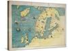 Northern Europe, from an Atlas of the World in 33 Maps, Venice, 1st September 1553-Battista Agnese-Stretched Canvas