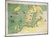 Northern Europe, from Atlas of the World in Thirty-Three Maps, 1553-Battista Agnese-Mounted Giclee Print