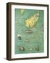 Northern Europe: Iceland, from Atlas of the World in Thirty-Three Maps, 1553-Battista Agnese-Framed Giclee Print