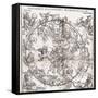 Northern Hemisphere Star Chart, 1537-Middle Temple Library-Framed Stretched Canvas