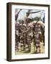 Northern Highlands Tribesmen with Striped Body Decoration, Goroka, Papua New Guinea-Ian Griffiths-Framed Photographic Print