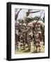 Northern Highlands Tribesmen with Striped Body Decoration, Goroka, Papua New Guinea-Ian Griffiths-Framed Photographic Print