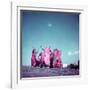 Northern Indian Tribe of Banjara Folk Dancers Performing Somewhere in Hyderabad-Jack Birns-Framed Photographic Print