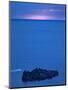 Northern Ireland, Basalt Island on the Causeway Coast, Glow on the Horizon-K. Schlierbach-Mounted Photographic Print