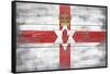 Northern Ireland Country Flag - Barnwood Painting-Lantern Press-Framed Stretched Canvas