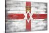 Northern Ireland Country Flag - Barnwood Painting-Lantern Press-Stretched Canvas