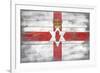 Northern Ireland Country Flag - Barnwood Painting-Lantern Press-Framed Premium Giclee Print