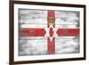 Northern Ireland Country Flag - Barnwood Painting-Lantern Press-Framed Premium Giclee Print