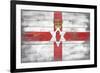 Northern Ireland Country Flag - Barnwood Painting-Lantern Press-Framed Premium Giclee Print