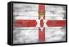 Northern Ireland Country Flag - Barnwood Painting-Lantern Press-Framed Stretched Canvas