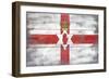 Northern Ireland Country Flag - Barnwood Painting-Lantern Press-Framed Art Print