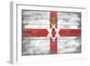 Northern Ireland Country Flag - Barnwood Painting-Lantern Press-Framed Art Print