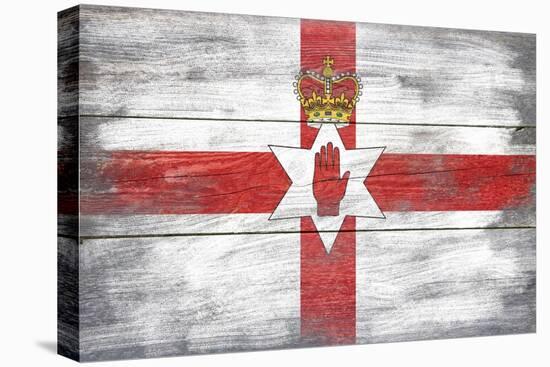 Northern Ireland Country Flag - Barnwood Painting-Lantern Press-Stretched Canvas