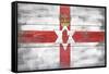 Northern Ireland Country Flag - Barnwood Painting-Lantern Press-Framed Stretched Canvas