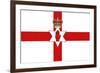 Northern Ireland Country Flag - Letterpress-Lantern Press-Framed Art Print