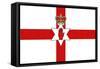 Northern Ireland Country Flag - Letterpress-Lantern Press-Framed Stretched Canvas