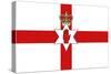 Northern Ireland Country Flag - Letterpress-Lantern Press-Stretched Canvas