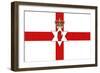 Northern Ireland Country Flag - Letterpress-Lantern Press-Framed Art Print