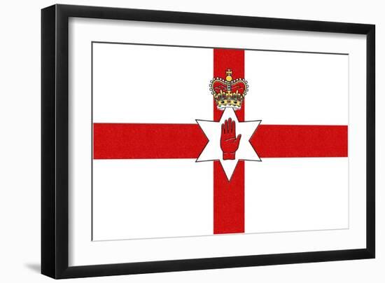 Northern Ireland Country Flag - Letterpress-Lantern Press-Framed Art Print