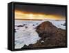 Northern Ireland, County antrim, Giants causeway at sunset-Shaun Egan-Framed Stretched Canvas