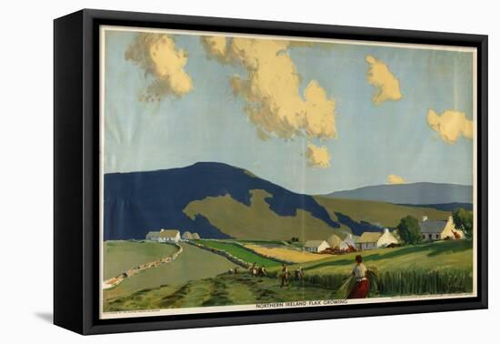 Northern Ireland - Flax Growing, from the Series 'The Home Countries First'-James Humbert Craig-Framed Stretched Canvas