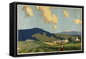 Northern Ireland - Flax Growing, from the Series 'The Home Countries First'-James Humbert Craig-Framed Stretched Canvas