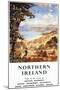 Northern Ireland - Pastoral Scene Man and Dog British Railways Poster-Lantern Press-Mounted Art Print