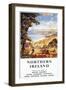 Northern Ireland - Pastoral Scene Man and Dog British Railways Poster-Lantern Press-Framed Premium Giclee Print