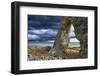 Northern Ireland, Rock Gate on the Causeway Coast, Front Carrying Rain over the Sea-K. Schlierbach-Framed Photographic Print