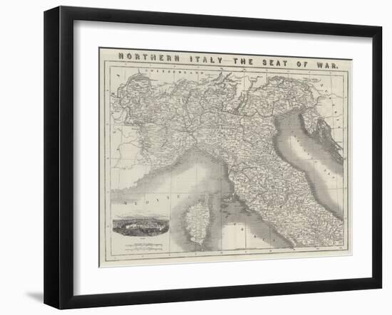 Northern Italy, the Seat of War-null-Framed Giclee Print