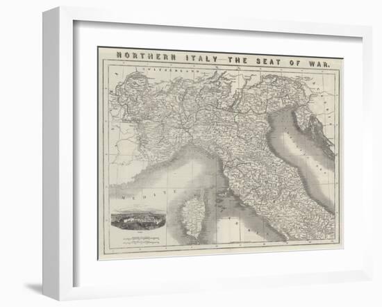 Northern Italy, the Seat of War-null-Framed Giclee Print