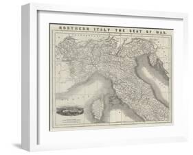 Northern Italy, the Seat of War-null-Framed Giclee Print