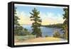 Northern Lake, Minnesota-null-Framed Stretched Canvas