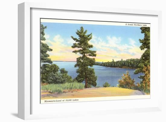 Northern Lake, Minnesota-null-Framed Art Print