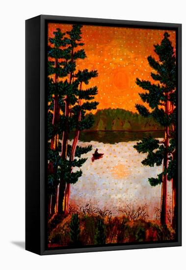 Northern Lake-John Newcomb-Framed Stretched Canvas