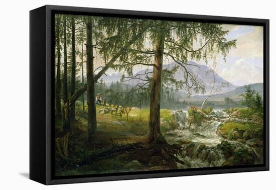 Northern Landscape, 1822-Johan Christian Dahl-Framed Stretched Canvas