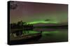 Northern Light or Aurora Borealis Nellim Near Inari Lake Lapland Finland-Renato Granieri-Stretched Canvas