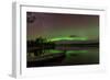 Northern Light or Aurora Borealis Nellim Near Inari Lake Lapland Finland-Renato Granieri-Framed Photographic Print