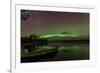 Northern Light or Aurora Borealis Nellim Near Inari Lake Lapland Finland-Renato Granieri-Framed Photographic Print