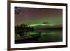 Northern Light or Aurora Borealis Nellim Near Inari Lake Lapland Finland-Renato Granieri-Framed Photographic Print