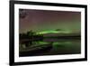 Northern Light or Aurora Borealis Nellim Near Inari Lake Lapland Finland-Renato Granieri-Framed Photographic Print