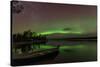 Northern Light or Aurora Borealis Nellim Near Inari Lake Lapland Finland-Renato Granieri-Stretched Canvas